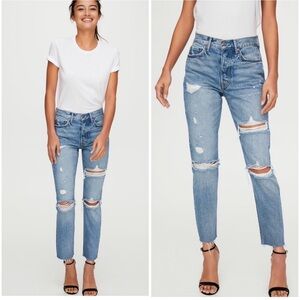 GRLFRND “The Karolina” distressed jeans
